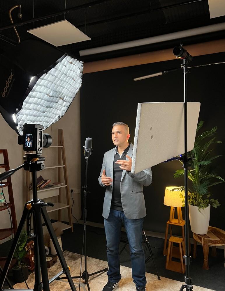 Studio lighting setup