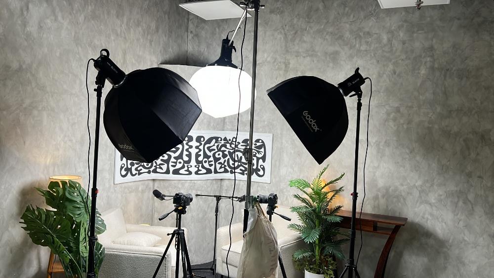 Studio photography session